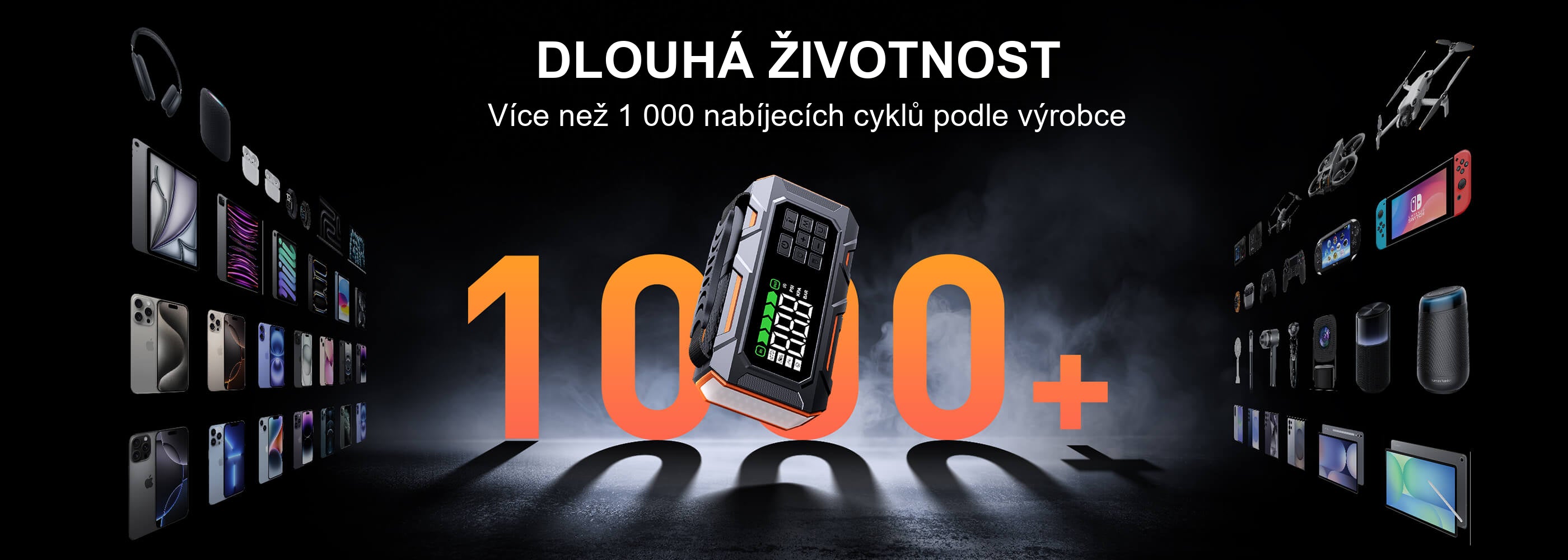 Buture Beta09 · DLOUHÁ ŽIVOTNOST · Více než 1 000 nabíjecích cyklů podle výrobce