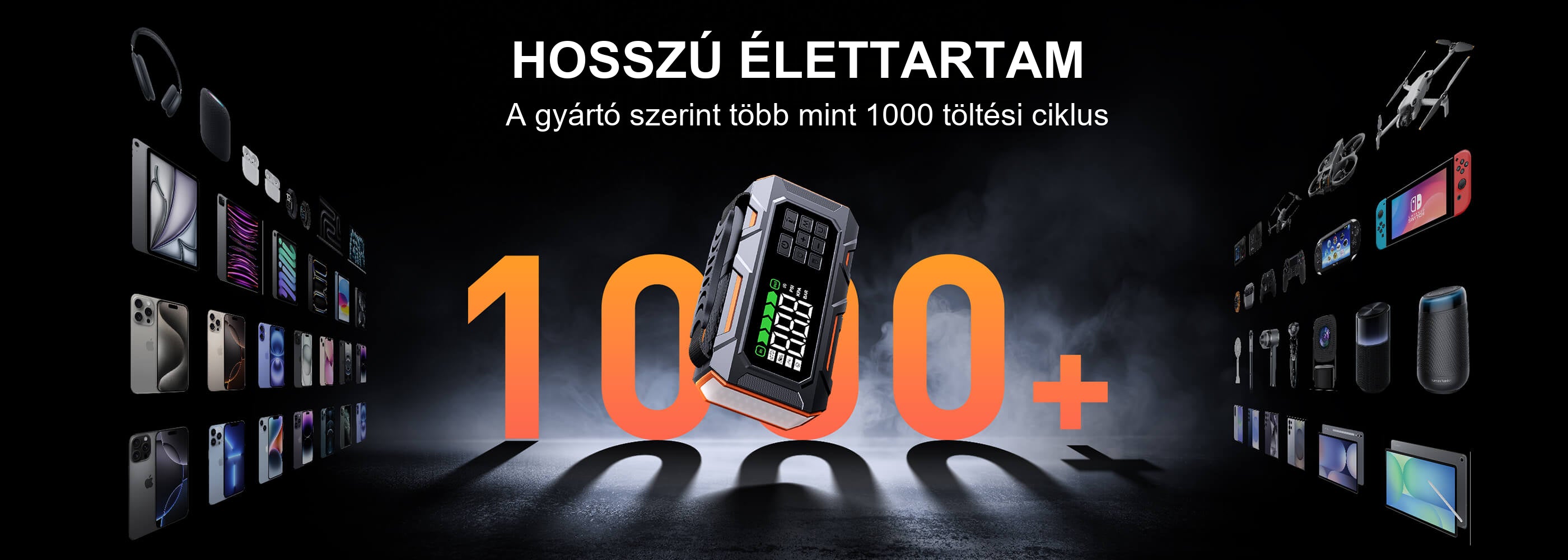 Buture Beta09 · HOSSZÚ ÉLETTARTAM · A gyártó szerint több mint 1000 töltési ciklus