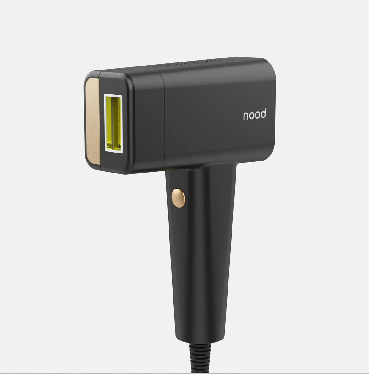 Nood Flasher Pro device in Matte Black on a pale background