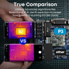 Thermal Master P3 phone thermal camera comparing clearer PCB heat detail against another model