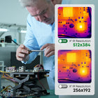Person working on electronic components with P3 512x384 X³IR thermal resolution.