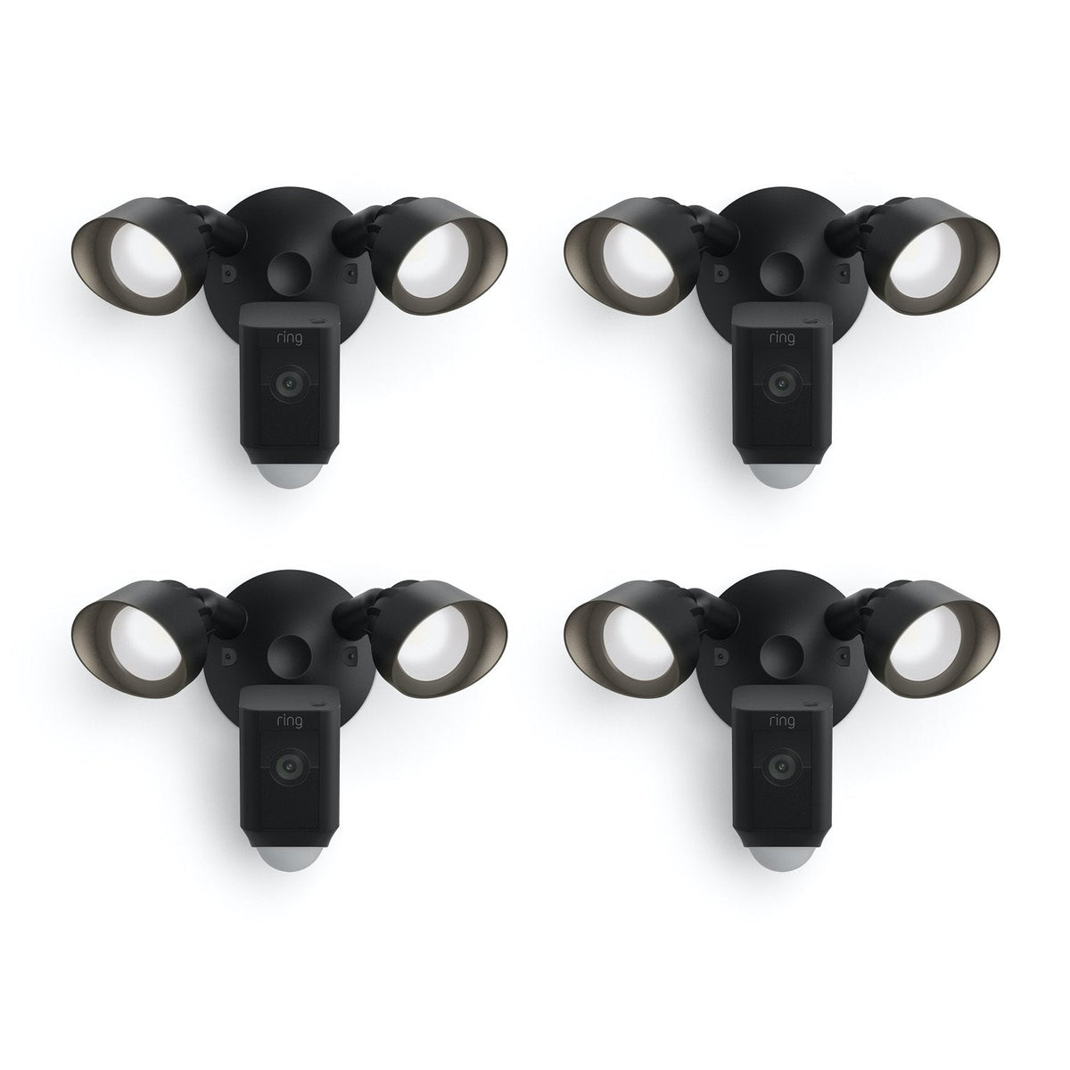 Ring Floodlight Cam Plus White Wired 4-pack gallery image 2