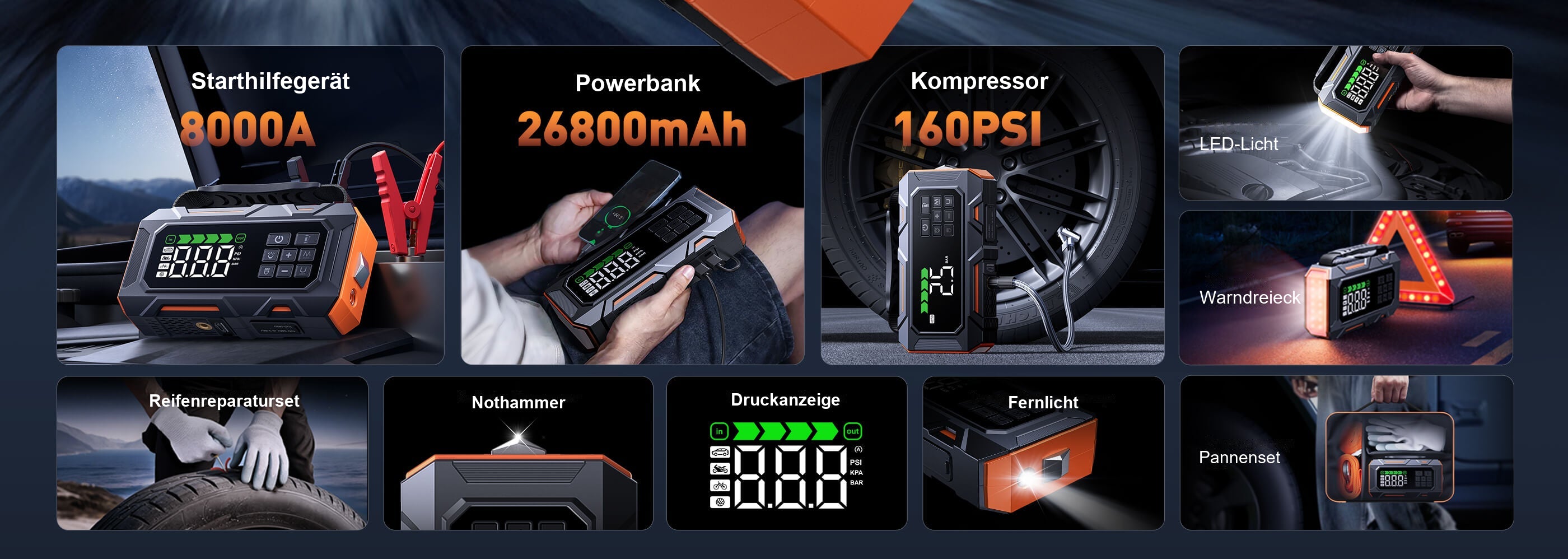 Buture Beta09 · Starthilfegerät · Powerbank