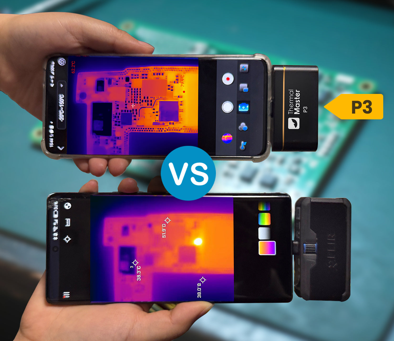 P3 and FLIR One Pro comparison
